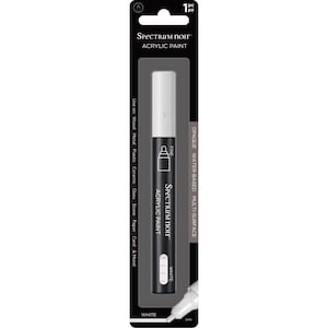White Paint Marker Acrylic Paint Pen Spectrum Noir Crafters Companion