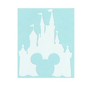 Magical Mouse Castle Vinyl Sticker Decal - Magical Land World | Removable | Car Decal | Window Decal