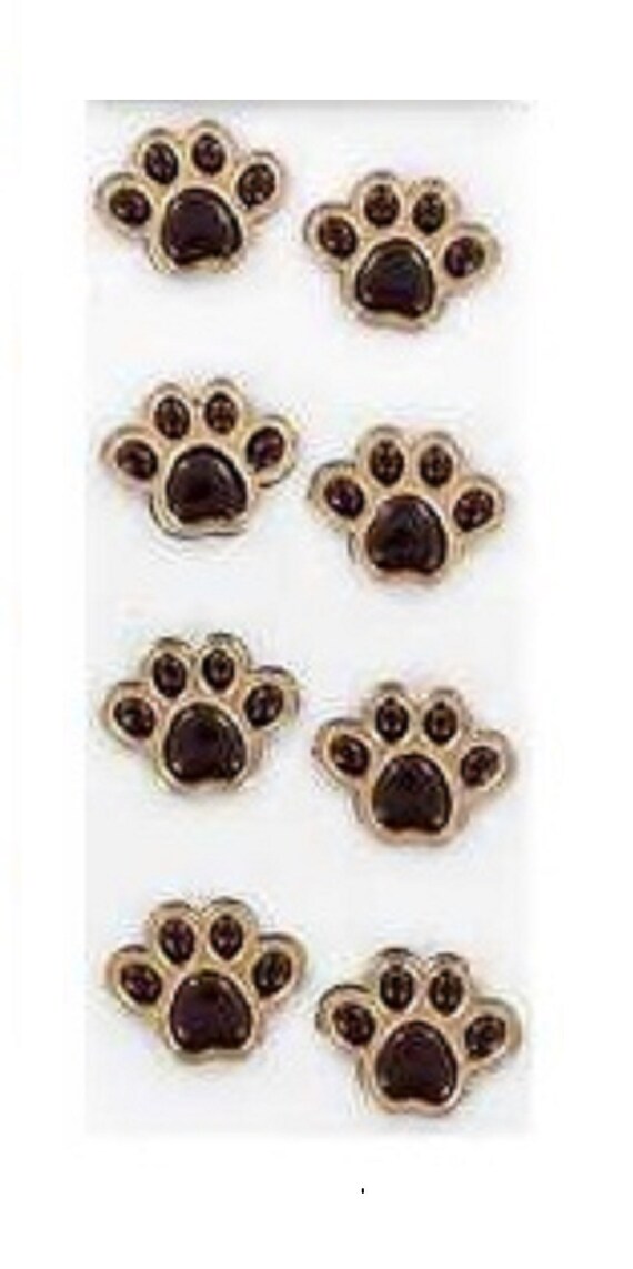 præst Behandling Precipice Dog Paw Print Gemstone Paw Rhinestones Dog Stickers Jewels | Etsy