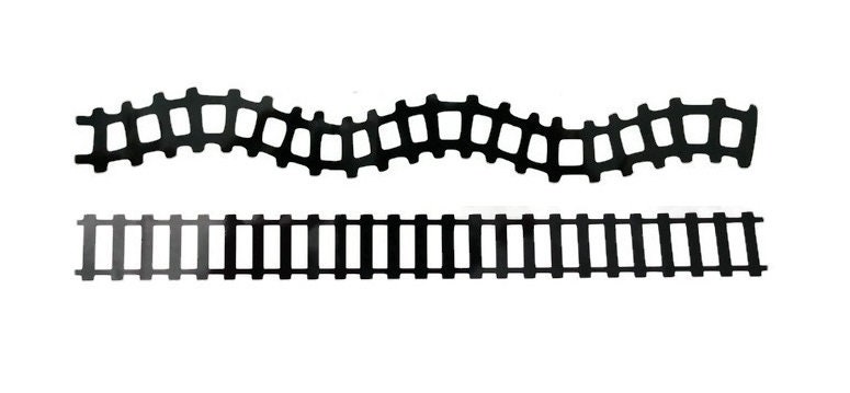 TRAIN TRACK Stickers Borders Railroad | Scrapbooking | Paper Piecing | Party Decorations