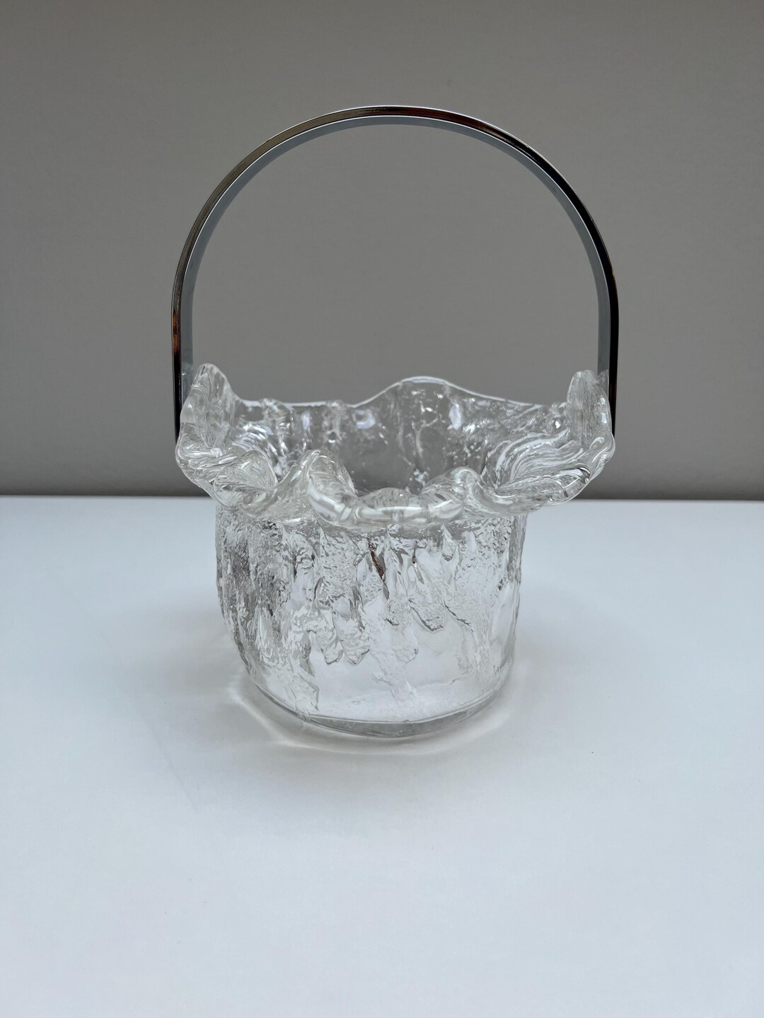 Vintage Magnor Polar Glass Ice Bucket – Scandinavian Mid-century Modern ...