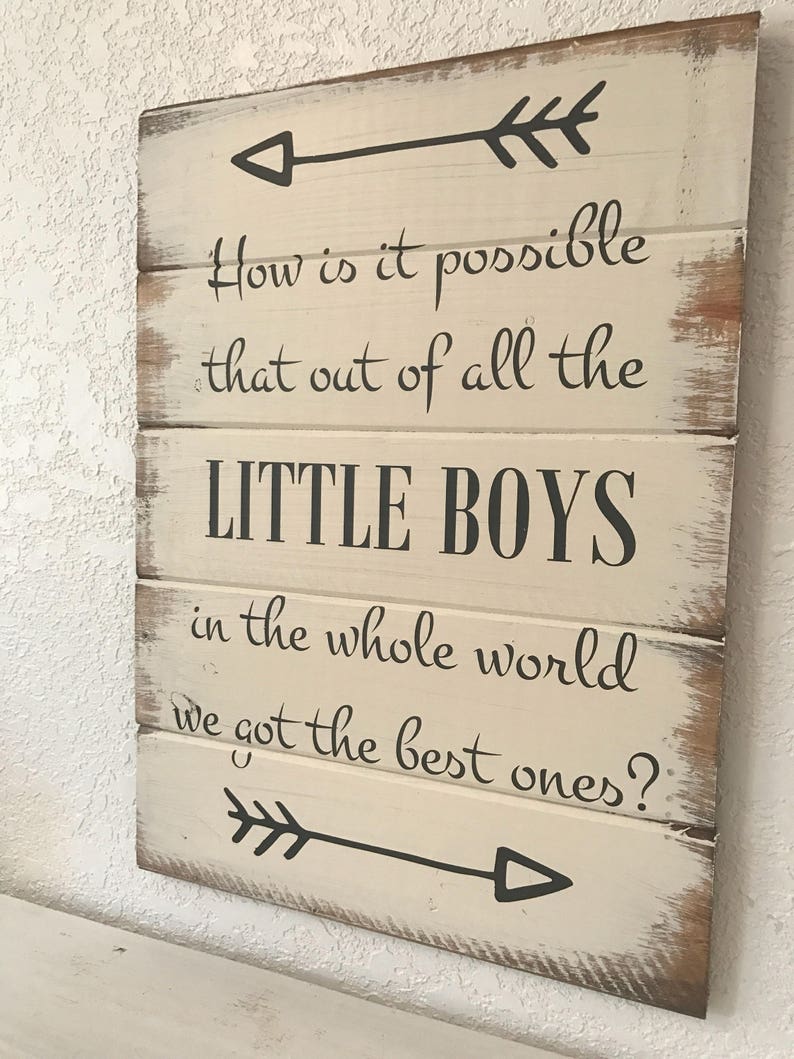 How is It Possible That Out of All the LITTLE BOY Sign Little Etsy