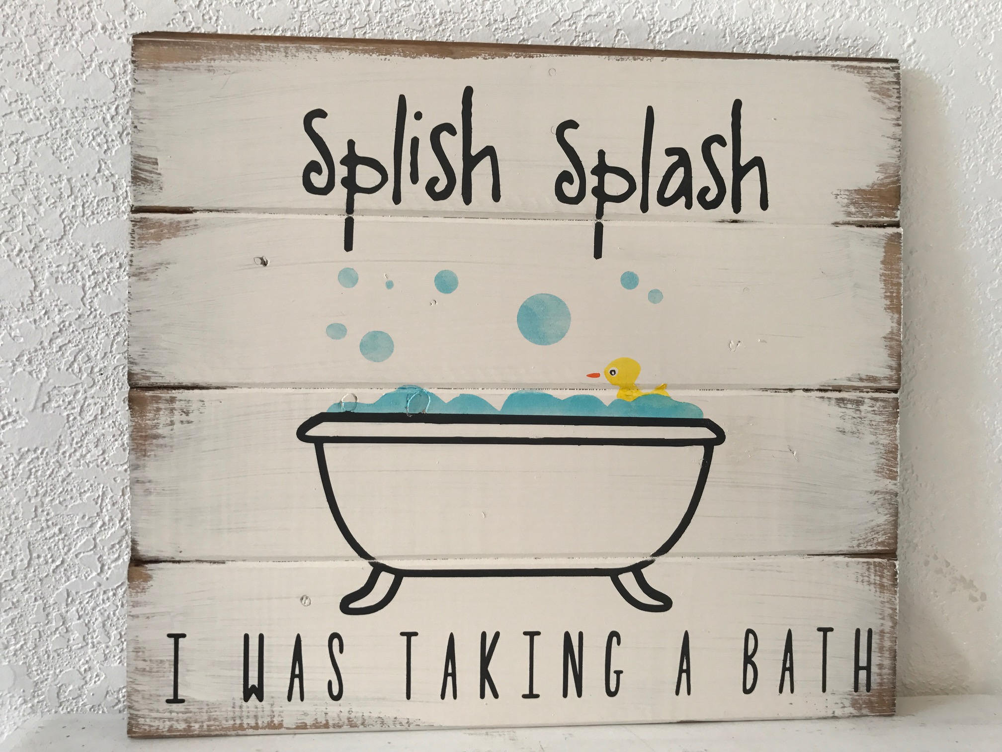 Splish Splash I was taking a bath 14h x 16w handpainted Etsy