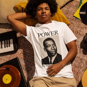 Fred Hampton Power to the People Tee, Unisex Garment-Dyed T-shirt, Black Panthers, Black Liberation Shirt, Activist Tee,