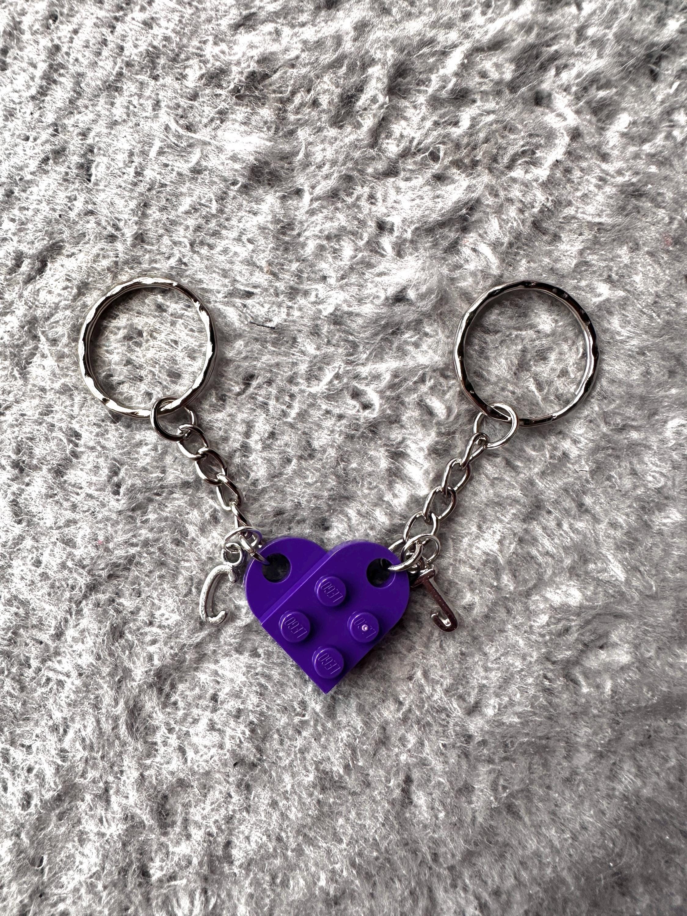 Heart Keychain Lego Heart Necklace Purple Lego® Heart Keychain UK