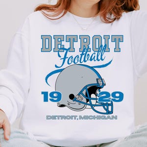 Detroit Football Vintage Sweatshirt T-Shirt, Comfort Colors, Detroit Football Tee, Detroit Football Shirt, Sunday Football