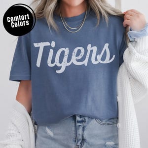 Tigers Sweatshirt Tigers Comfort Colors Shirt Tigers Baseball Tigers Football Vintage Tigers Crewneck Tigers
