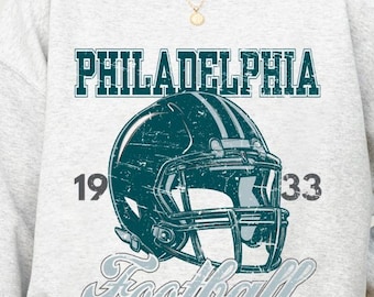 Philadelphia voetbalsweater: vintage Eagles-fankleding