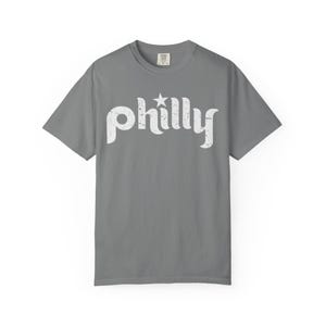 Vintage Philadelphia Baseball Shirt: Comfort Colors Philly Football Tee Grey