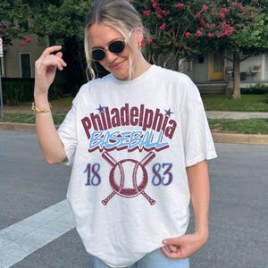 Vintage Philadelphia Baseball T-Shirt, Philly Casual Wear, Sports Gear, Gift for Baseball Fans, Retro Philly Tee