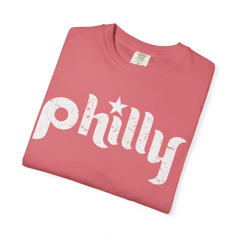Vintage Philadelphia Baseball Shirt: Comfort Colors Philly Football Tee Watermelon