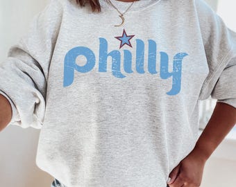 Philly Sports Baseball Vintage Distressed Crewneck