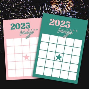 2025 Vision Bingo Card, 2025 Bingo Card, 2025 Vision Board, 2025 Manifestation, 2025 New Year Party Game, Wishlist Bingo, 2025 Bingo Goals