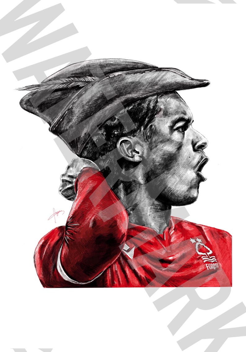 Nottingham Forest Art Print Brennan Johnson Print Etsy UK