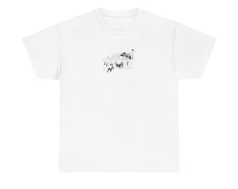 Fulham inspired fan illustrated Craven Cottage Motif T-shirt