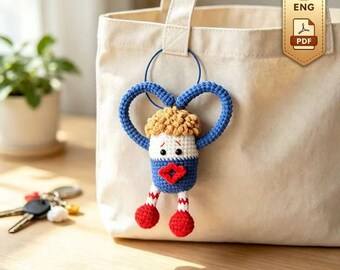 Lustiges Häkelpuppen-Muster-Set – 3 witzige Amigurumi-Schlüsselanhänger, originelles Geschenk für jedes Alter