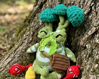 Peluche de ganchillo de Hestu durmiendo, amigurumi de Zelda con maracas, hecho por encargo.