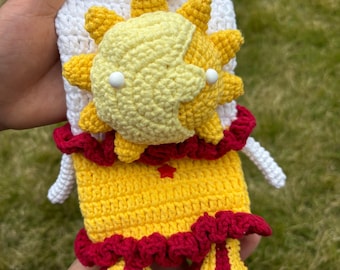 Bolsa para teléfono de crochet Sundrop y Moodrop hecha a mano: regalo para gamers de FANF