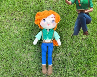 Muñeca Leah de crochet: regalo artesanal para gamers de Stardew Valley