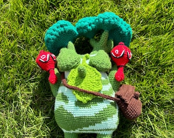 Peluche de ganchillo Hestu: Muñeca amigurumi de la leyenda de Zelda, maraca de regalo / Adorable peluche Koroks