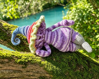 Skorpion-Pilz-Plüschtier – Gehäkeltes Astrologie-Geschenk, 25-30 cm groß