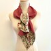 Japanese Kimono Scarf “butterfly Scarf” /phenix and Floral Design With ...