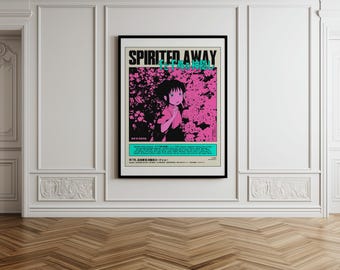 Spirited Away-kunstprint: Studio Ghibli-animeposter (digitale download)