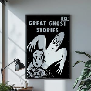 Vintage Horror Comic Book Cover Art Print (Digital Download)