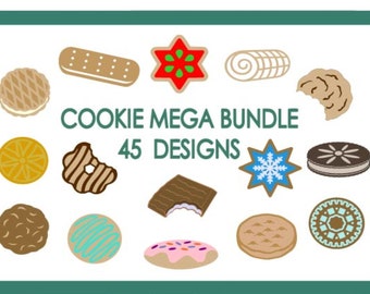 SVG Cut File Cookies BiG BuNDLE of 45 Scout Christmas Cookies Cricut Silhouette Digital Sublimation Cutting Files