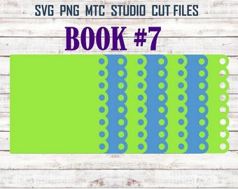 SVG Cut File Mini Album #07 Scrapbook Shape Book Cutting File MTC SCAL Cricut Silhouette Cutting File