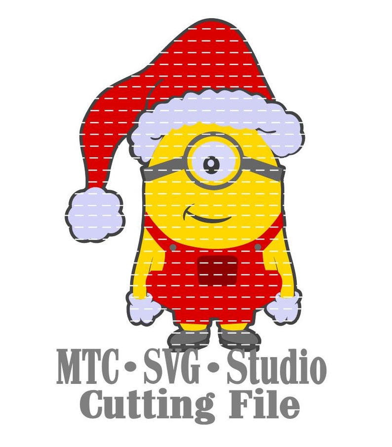 Download SVG Cut Files Christmas Santa and Elf Minions Digital Die ...