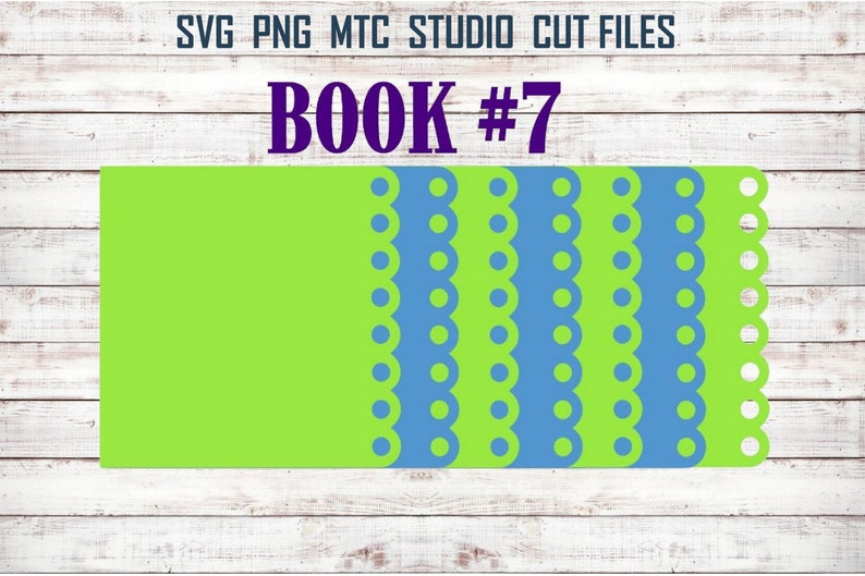SVG Cut File Mini Album #07 Scrapbook Shape Book Cutting File MTC SCAL Cricut Silhouette Cutting File