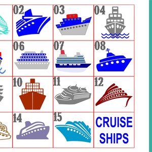 SVG Cruise Ship Cut Files Bundle of 15 MTC SCAL Cricut Silhouette Cutting File image 5