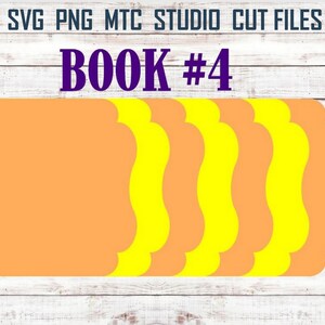 SVG Cut File Mini Album #07 Scrapbook Shape Book Cutting File MTC SCAL Cricut Silhouette Cutting File