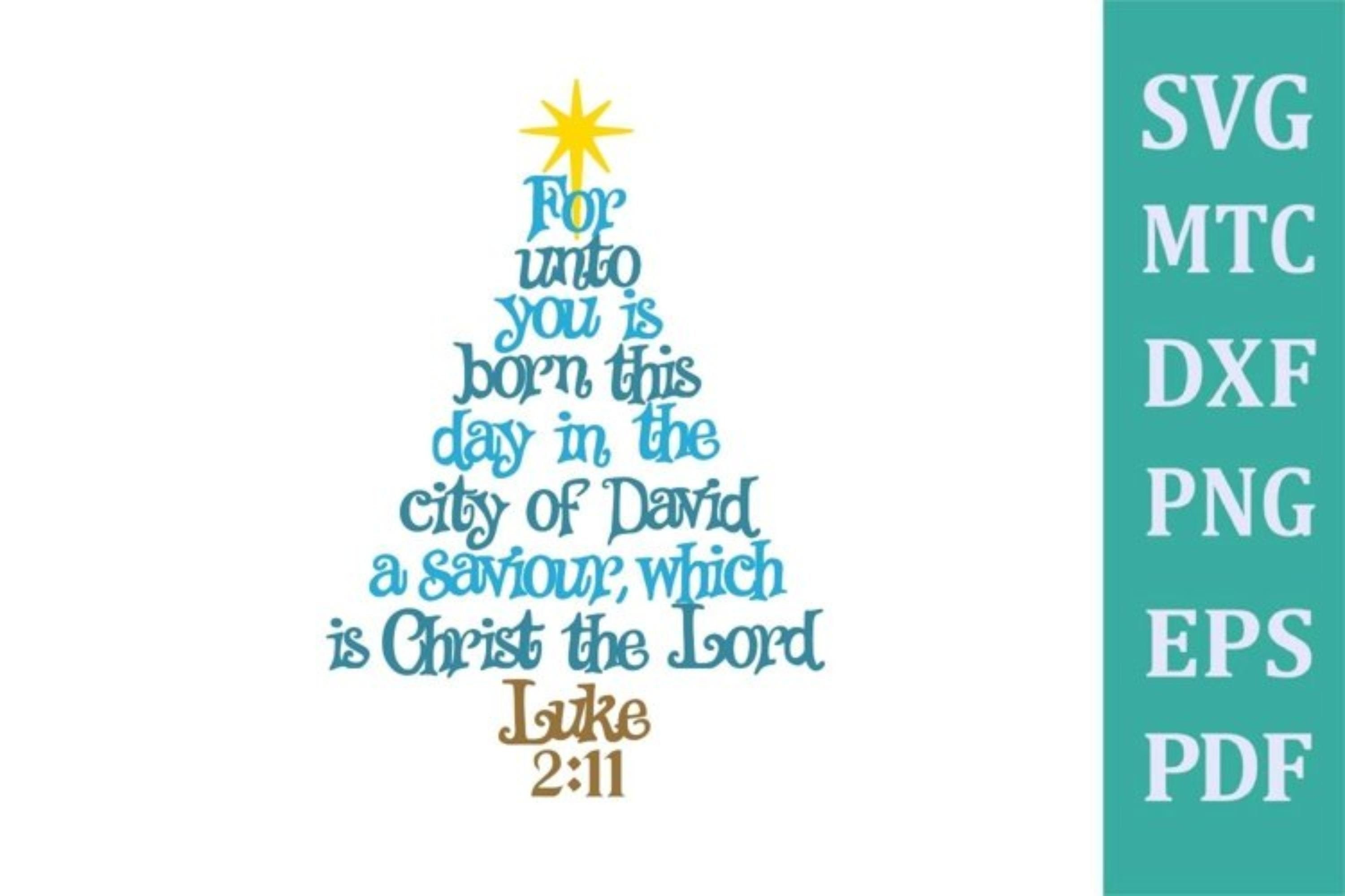 SVG Cut File Bible Verse Luke 211 03 Christmas Word Trees Etsy