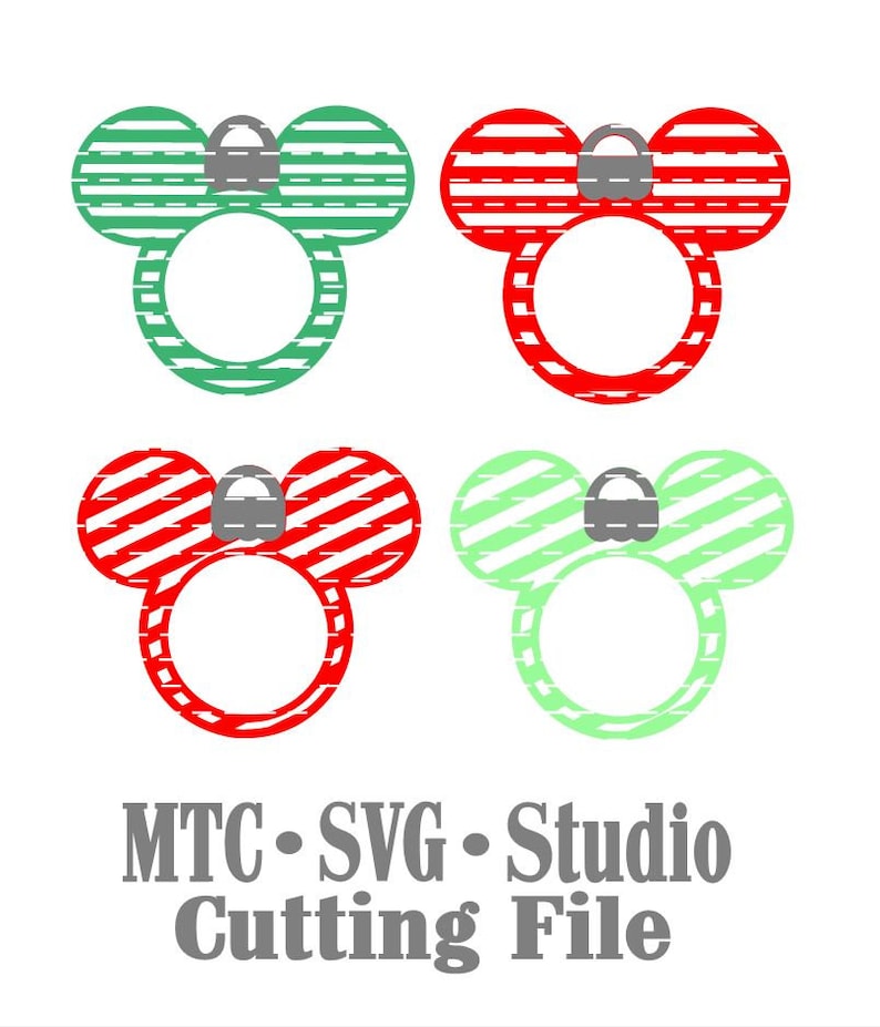 Download SVG Cut File Christmas Magic Mickey Head Ornaments ...