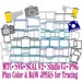 Camera Filmstrip Bundle Set 01 Digital Cut Files MTC SCAL SvG File Format with JPeGs & PNG