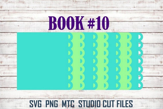 SVG Cut File Mini Album #07 Scrapbook Shape Book Cutting File MTC SCAL Cricut Silhouette Cutting File
