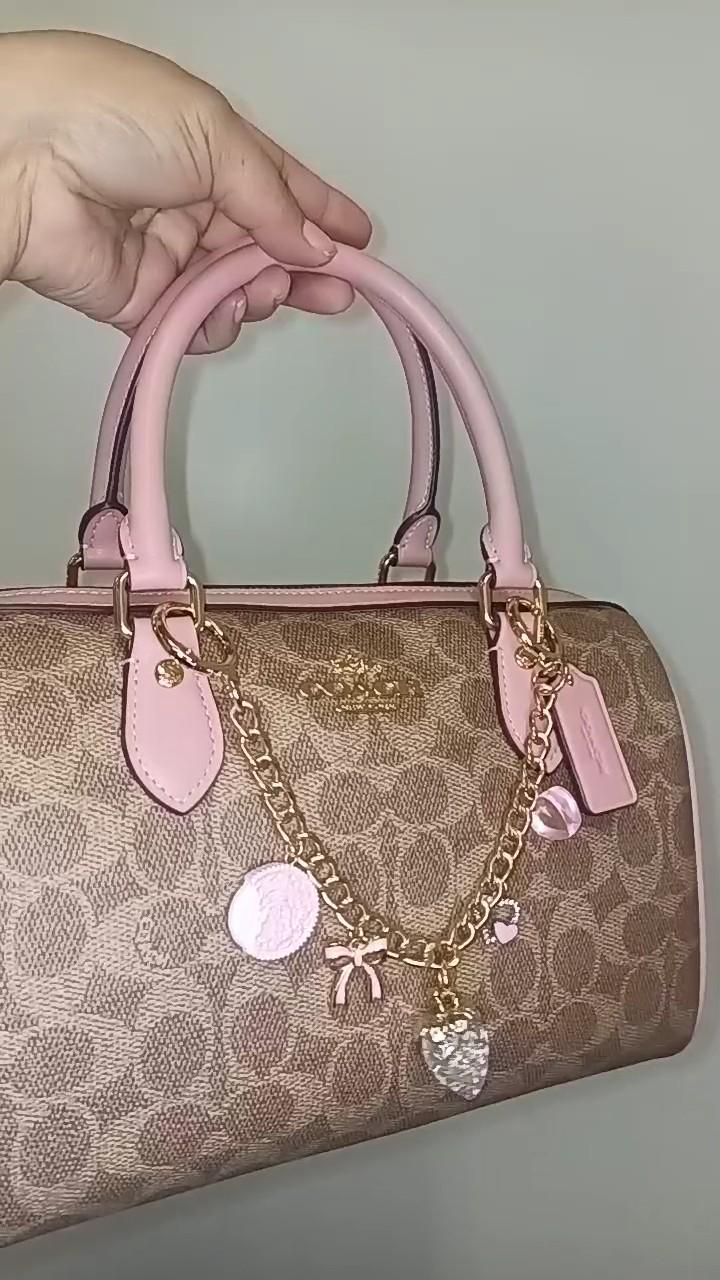 Baby pink coach purse hotsell