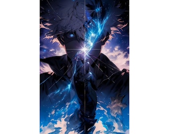 Satoru Gojo Poster: Jujutsu Kaisen Anime Wall Art