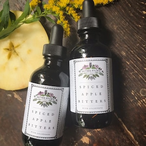 Spiced Apple Bitters with Goldenrod Digestive Support Cocktail Bitters chai herbs