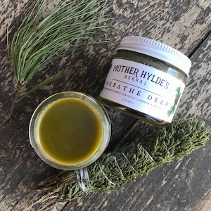 Andas djupt vintergröna bröstkräm med kamfer + mentol örtbaserad hosta förkylning Mother Hylde's Herbal 50 ml