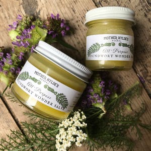 Woundwort Wonder Salve herbal first aid kit tattoo balm diaper rash baby kids natural organic wildcrafted herbs skin care cuts scrapes burns