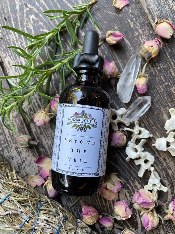 Beyond the Veil Elixir Samhain Halloween ritual ceremony meditation ancestors rosemary pomegranate Mother Hylde's Herbal