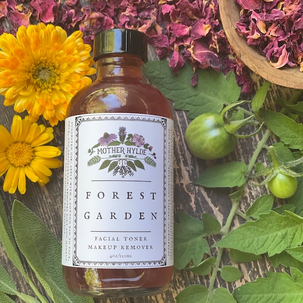 Forest Garden Facial Toner Mother Hylde's Herbal natural skin care herbs skin face wash clear skin calendula sage makeup remover 4oz