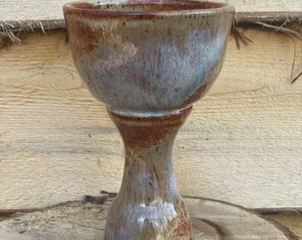 Pottery Goblet Altar ritual cup handmade wheel thrown food safe Mother Hylde goblet 1