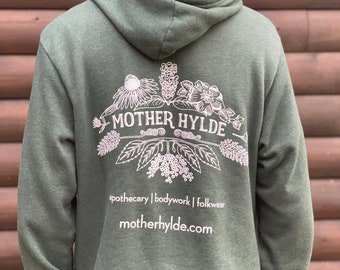 Mother Hylde unisex heather green pullover hoodie