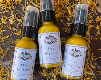 Sea Witch Facial Serum: Sea Buckthorn & Calendula Herbal Blend