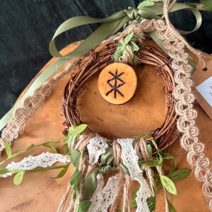 Cottagecore Witch Bells for Protection – Hedge Witch Celtic Inspired Door Hanging image 15