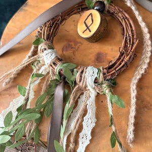Cottagecore Witch Bells for Protection – Hedge Witch Celtic Inspired Door Hanging image 8